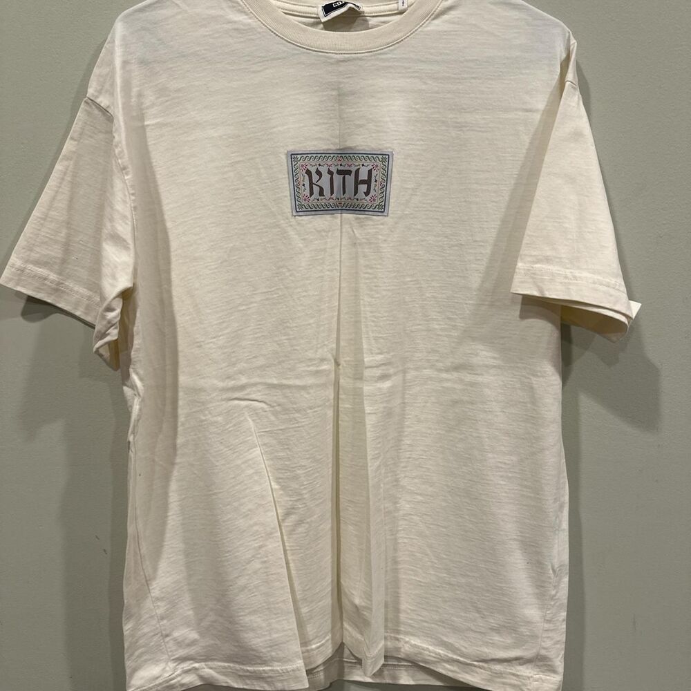 Kith Men's White and Cream T-shirt